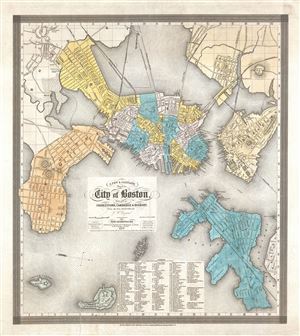 1839 Dearborn and Boynton Map of Boston, Massachusetts