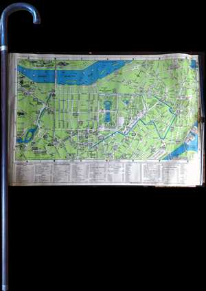 1940 Lufkin Cane Map of Boston, Massachusetts