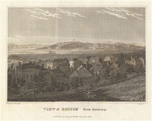 1828 Smith View of Boston, Massachusetts