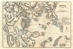 1832 Marshall Map of Boston, Massachusetts