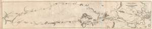 1828 Hayward Map of the Boston-Providence Railroad - First Amercian Railroad Map