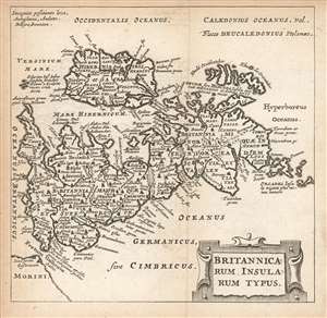 1661 Elzevir / Clüver map of the British Isles