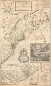 1715 / 1733 Herman Moll 'Beaver Map' of the English Colonies in North America
