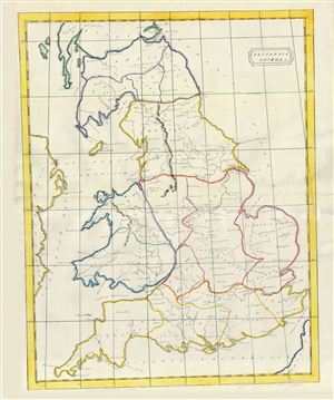 1823 Manuscript Map of England in Antiquity