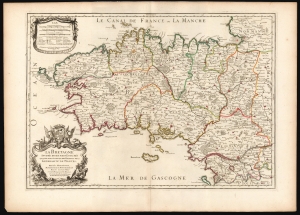 1706 Jaillot Map of Brittany, France