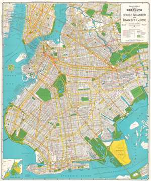 1940 Hagstrom City Plan or Map of Brooklyn, New York, and Vicinity