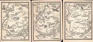 1940 Southard Set of Three Maps of Brooklyn, New York