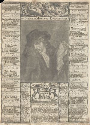 1766 Bowles Broadside Satirizing the South Sea Bubble