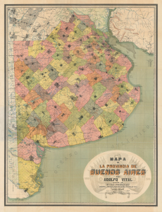 1910 Vital City Plan of Buenos Aires, Argentina