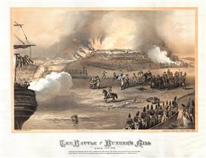 1875 Henry Thomas View of the Battle of Bunker Hill