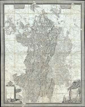 1782 Gauthey Map of Bourgogne (Burgundy Wine Region), France