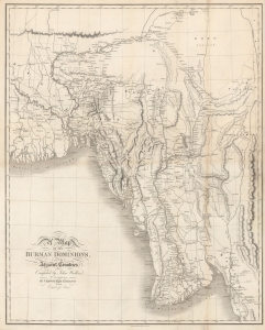 1829 Crawfurd Map of Burma or Myanmar - first accurate map of Burma!