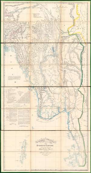 1825 Asiatic Lithographic / QMG Map of Burma (First Anglo-Burmesae War)