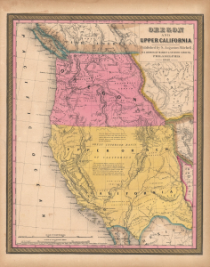 1848 Mitchell Map of California and Oregon