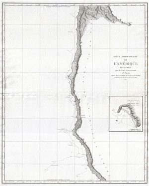 1799 Vancouver Map of Oregon and Northern California