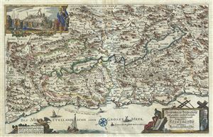 1700 Visscher Map of Israel, Palestine or the Holy Land