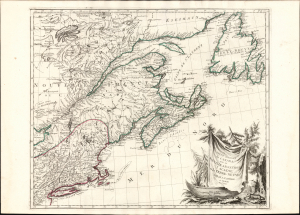 1776 Anville / Santini Map of Canada and New England