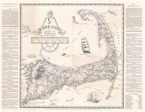 1934 Kenneth Morang Pictorial Map of Cape Cod, Massachusetts