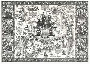 1930 Coulton Waugh Pictorial Map of Cape Cod, Massachusetts