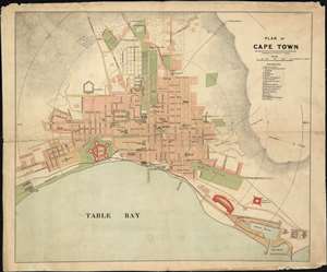 1882 Saul Solomon and J. Ulke Map of Cape Town