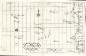 1647 Robert Dudley Map of Senegal, Gambia and the Cape Verde Islands