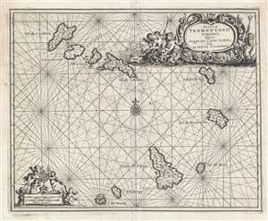 1686 Dapper Map of the Cape Verde Islands