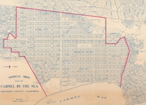 1949 Thomas Brothers Map of Carmel-by-the-Sea, California
