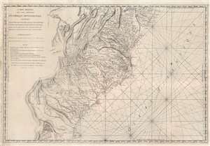 1778 Sartine Map of Georgia, North Carolina, South Carolina, Virginia and Maryland