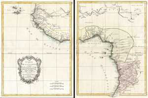 1771 Set of Two Bonne Maps of West Africa