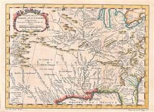 1757 Bellin Map of the United States