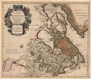 1708 De L'Isle / Mortier Map of Canada, the Great Lakes, and New England