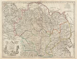 1766 De L'Isle Map of North Asia (Tartary, Russia, Siberia, China, Mongolia)