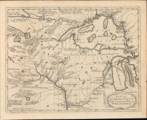 1780 Carver / Pingeling Map of the Great Lakes and Upper Mississippi