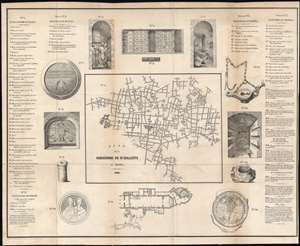 1848 Vandermeren Map of the Catacombs of Callixtus, Rome