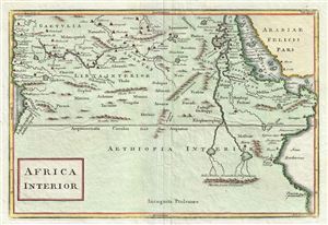 1730 Toms Map of Central Africa