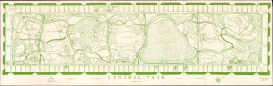 1961 Jacobs Map of Central Park, New York City