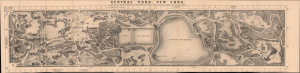 1865 Louis Prang Map of Central Park, New York City