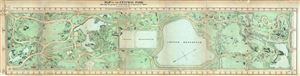 1867 Vaux and Olmsted Map of Central Park, New York City