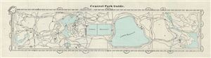 1862 Vaux and Olmsted Map or Plan of Central Park, New York City