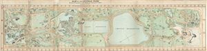 1865 Vaux and Olmsted Map of Central Park, New York City