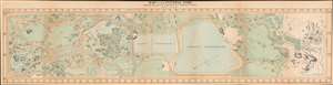 1864 Vaux and Olmsted Map of Central Park, New York City