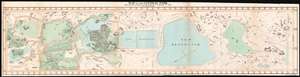 1860 Vaux and Olmsted Map of Central Park, New York City