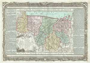 1786 Desnos and de la Tour Map of the Aquitaine and Charente Regions of France