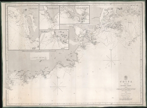 1863 Collinson / Admiralty Nautical Chart / Map of Guangdong Coast, China