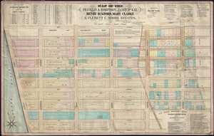 1869 Holmes Map of Chelsea neighborhood, Manhattan, New York City