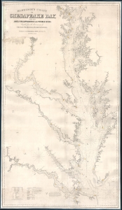1868 Eldridge Nautical Chart or Map of the Chesapeake Bay