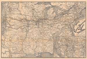 1878 Rand McNally Railroad Map of U.S. and the Chicago, Burlington, and Quincy R.R.