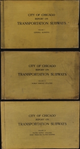 1903 3-Volume Study on the the Feasibility of Subways in Chicago