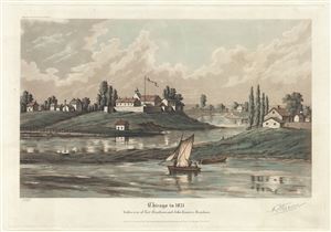 1929 Raoul Varin View 'Chicago in 1831'