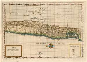 1788 Molina map of Chile and Argentina